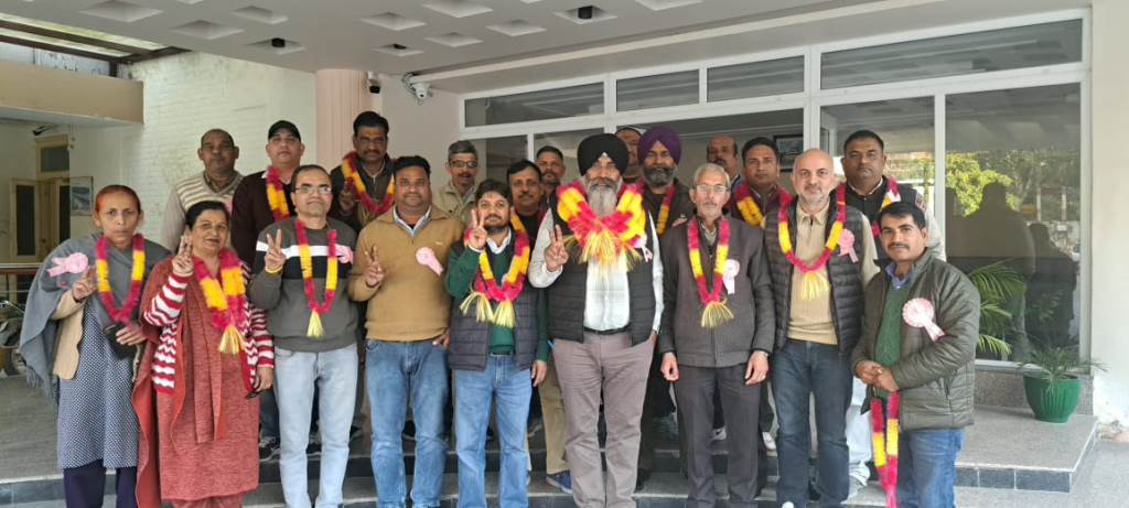 Tara Singh was elected president of the PWD Clerical Association for the seventh time